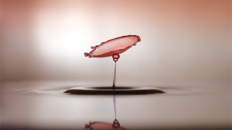 nature, no people, studio shot, creativity, macro, food and drink, shape, food, sweet food, sweet, motion, flowing, red, close-up, splashing, 4K, water drops