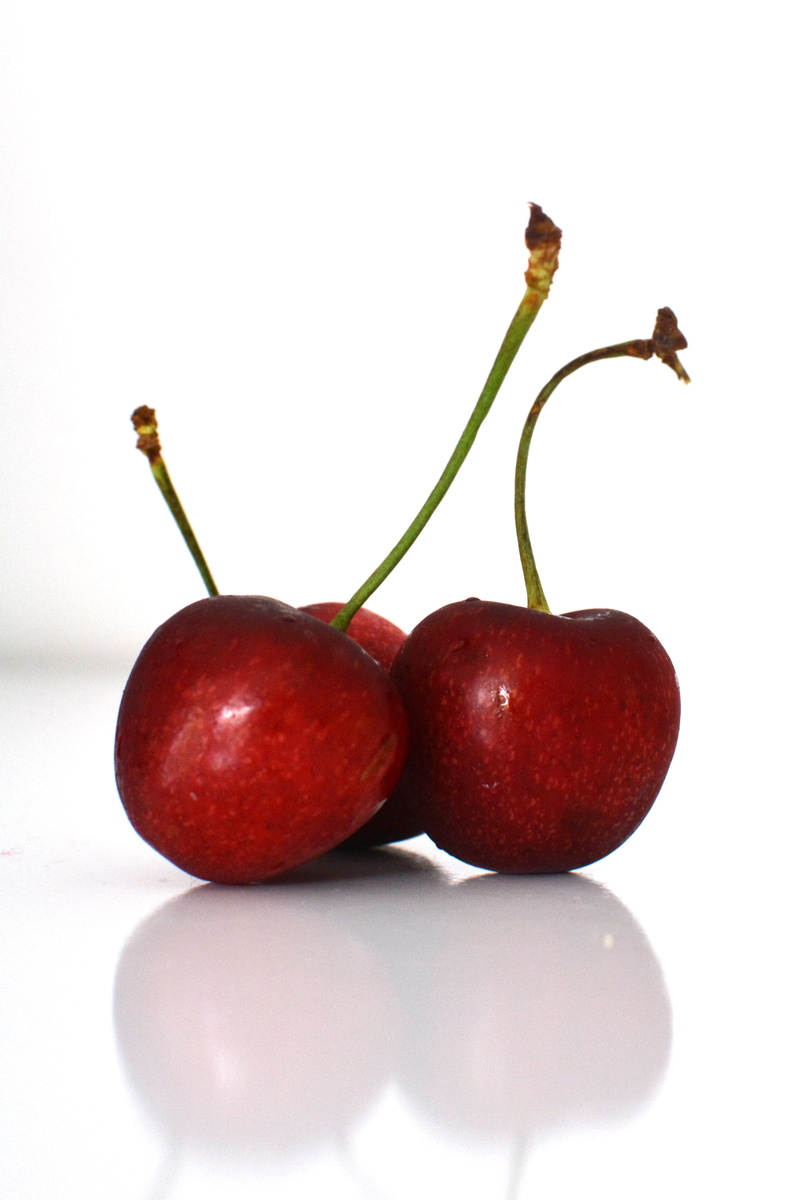 food and drink, white background, close-up, dessert, cherry red, luscious, freshness, tasty, healthy eating, food, brilliant, group of objects, nature