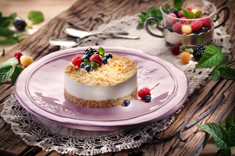 souffle, mascarpone, raspberries, blueberries, mint, Philadelphia cheese, cheesecake, berries, 5K