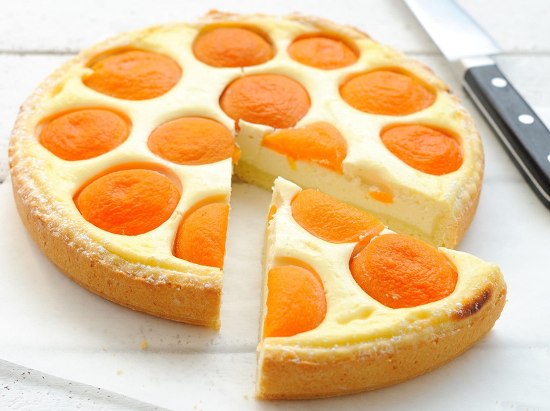 cheesecake, food, peach, 1080P, 3d and abstract, fresh