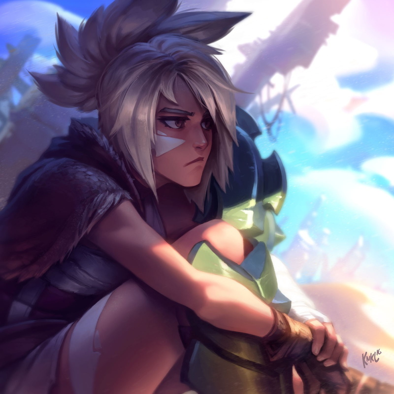 720P, fantasy girl, Riven, video games, League of Legends