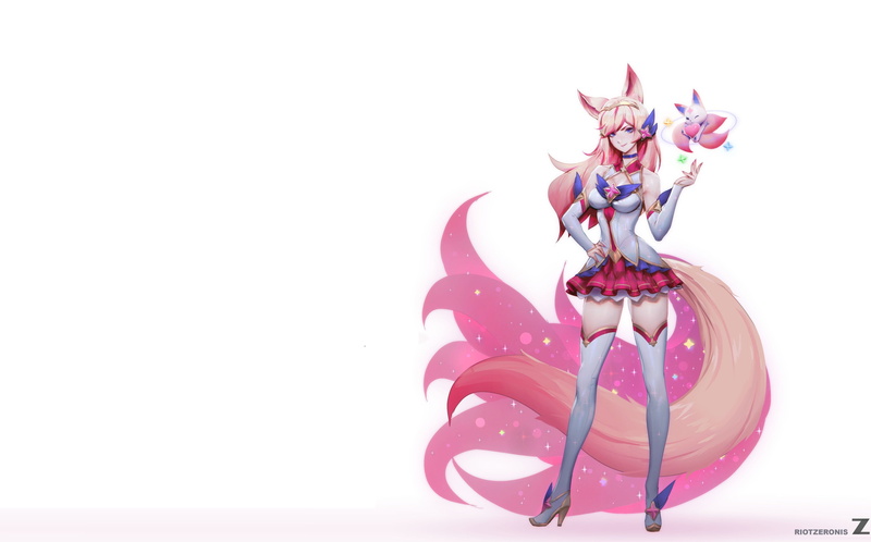 Star Guardian 2017, ♦️ Zeronis ♦️, Valentine, art, the game, heart, 2K, Riot Games, pet, anime, fantasy