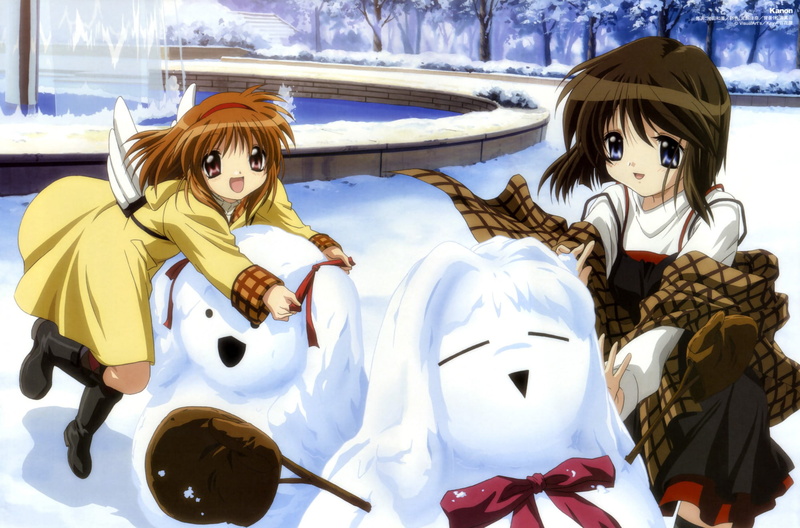 1080P, Kanon, Anime, Shiori Misaka, Ayu Tsukimiya