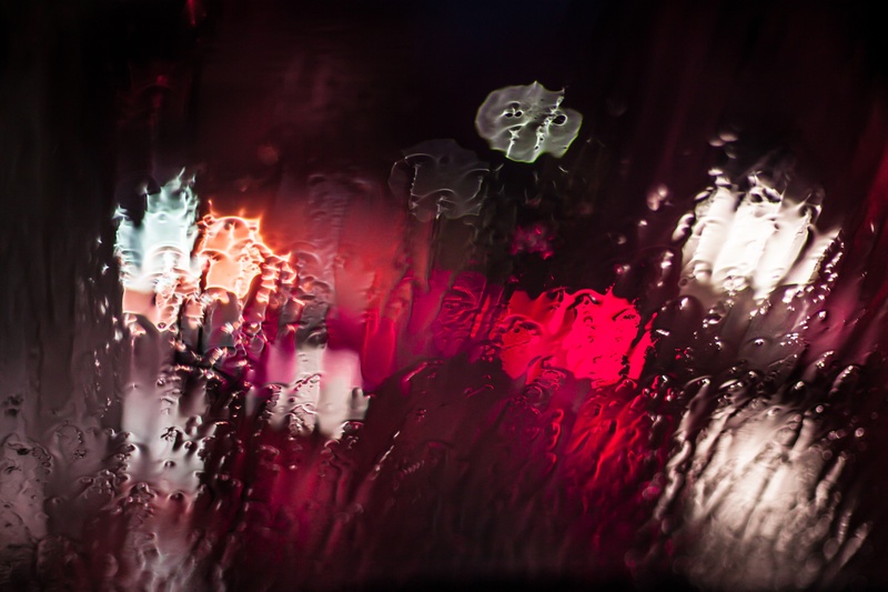 raindrop, wet, weather, rainy season, water, 4K, backgrounds, drop, illuminated, glass - material, indoors, nature, dark, window, washy, windshield, rain