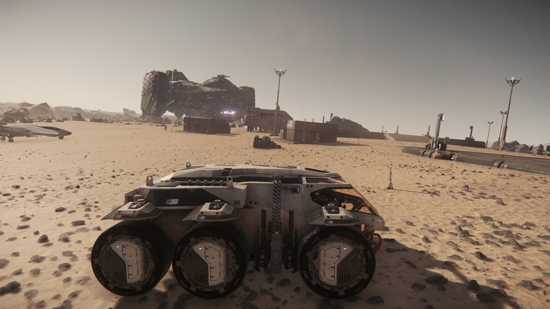 URSA (Star Citizen), Reclaimer (Star Citizen), Video Game, Outpost, 1080P, Star Citizen, Rover