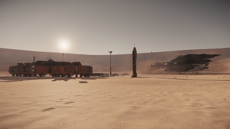 Daymar (Star Citizen), Star Citizen, Outpost, Space, Video Game, 1080P, Constellation Andromeda (Star Citizen)
