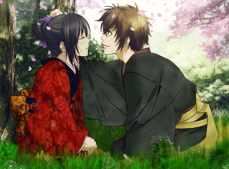 japan, toudo, young Adult, land, women, smiling, tenderness, floral, kazuki yone, cheerful, gray, leaf, tagme, forest, real people, clothing, standing
