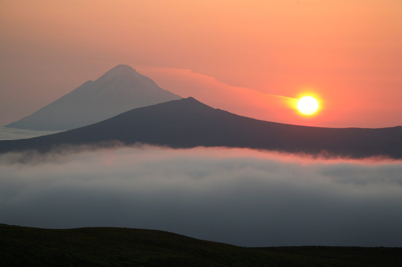 outdoors, mountain peak, beauty in nature, mountains, slopes, sky, sunset, evening, silhouette, environment, tourism, journey, clouds, summer, mountain