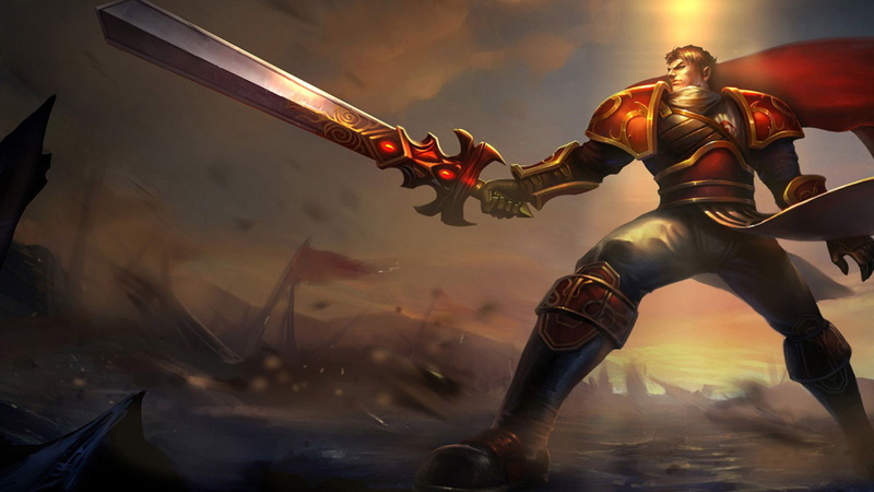 demacia, might, art, roles, league, epithet, garen, legends, champion, fighter, hd, images, 1080P, tank, splash