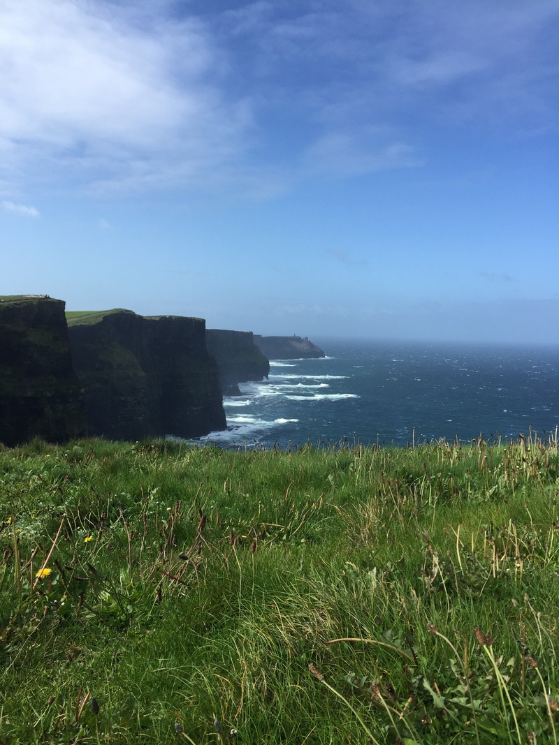 views, tranquil scene, rock, plant, ireland, rock - Object, land, beside, water, scenics - nature, sky, clare, outdoors, beauty in nature, 2K, grass, mohr