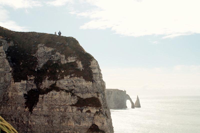 rock - object, stack rock, tranquil scene, traveling, beach, rock formation, blue, water, normandy, formation, Étretat, france, cliff, wanderlust, solid