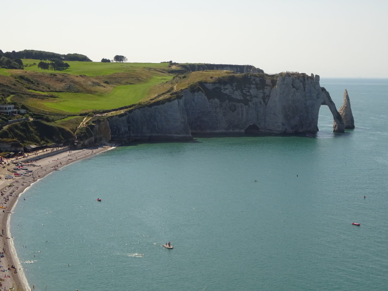 landscape, Étretat, cliff, 720P, France