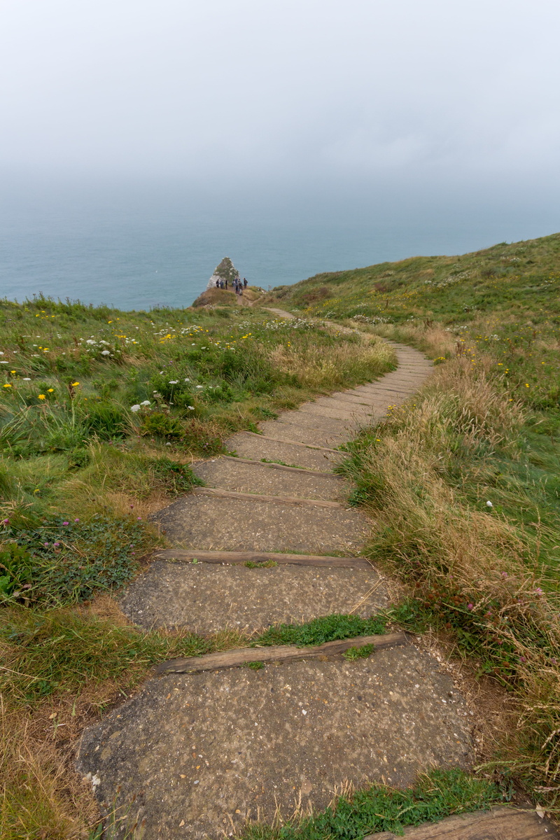 nature, land, environment, etretat, non-urban scene, path, footpath, tranquil scene, direction, grass, étretat, the way forward, blue, tranquility, architecture