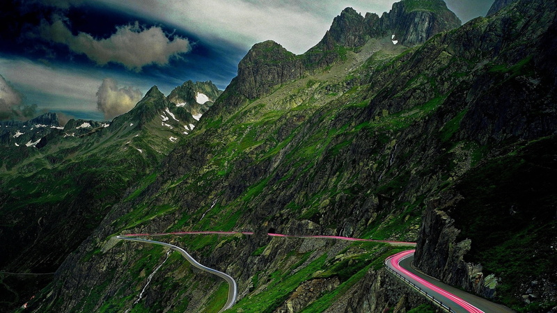 curve, travel, winding road, road, land, transportation, rock - Object, famous Place, asphalt, tourism, mountain, forest, no People, scenics - nature, tranquility