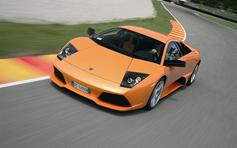 orange cars, car, 1080P, motion blur