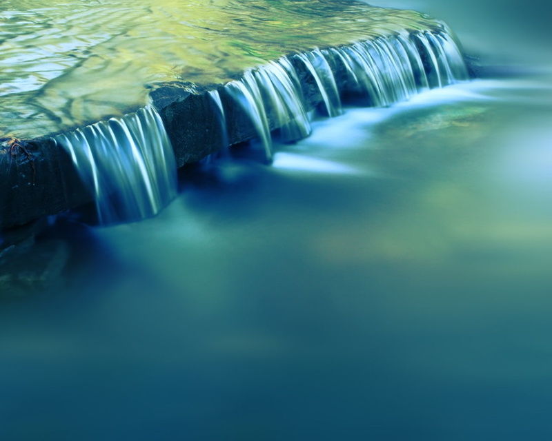 waterfall, blurred, motion blur, 720P, water, rock, photography, simple