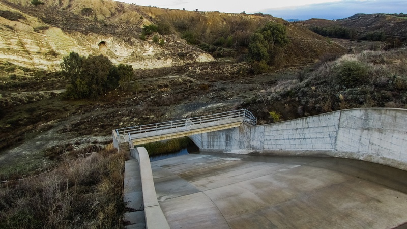 outdoors, cyprus, construction, architecture, fuel and power generation, tamassos dam, renewable energy, 4K, dam, scenics - nature, day, nature, reservoir