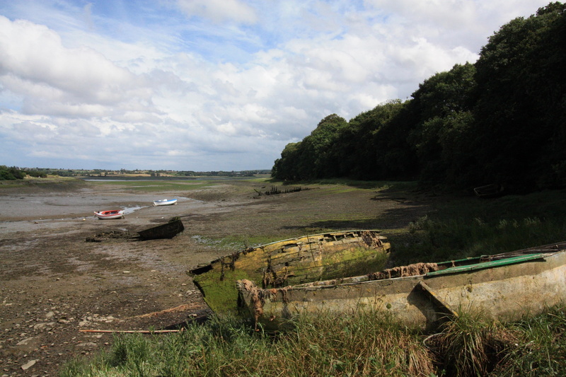 countryside, scenics - nature, no people, rural, outdoors, spring, landscape, land, france, clouds, tranquility, sky, cloud - sky, riverbed, boats, environment
