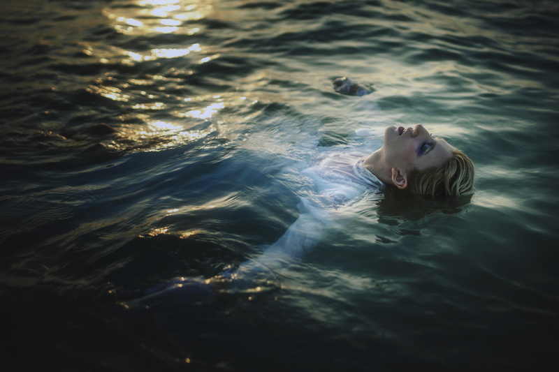 Dead In The Water, makeup, TJ Drysdale, girl, in the water, 1080P
