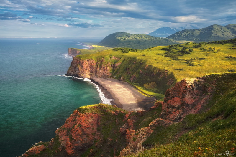 cliffs of Moher, beauty In Nature, mountain, seascape, formation, rock - Object, travel Destinations, scenics - nature, island, Kamchatka, tourism, sea