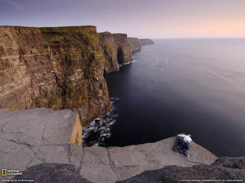 tranquility, leisure activity, water, rock - object, beauty in nature, moher, gray, cliffs, outdoors, cliff, national, rock, adventure, rock formation