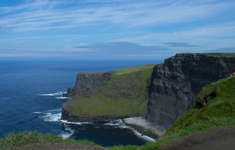 outdoors, beach, rocky coastline, rock formation, ireland, sea, sky, cliff, rock, idyllic, land, tranquil scene, non-urban scene, cloud - sky, beauty in nature