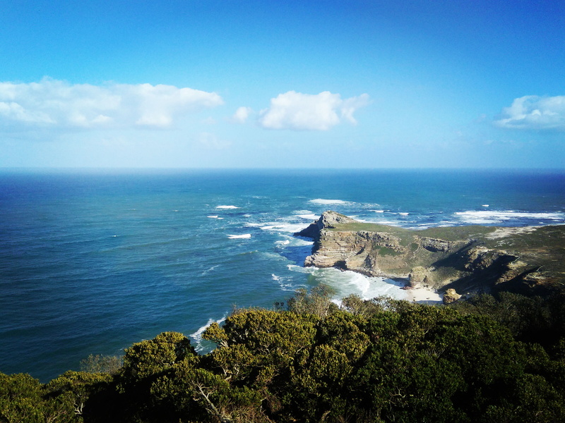 cape of good hope, outdoors, no people, beach, 2K, beauty in nature, day, tranquility, non-urban scene, nature, sea, cloud - sky, water, south africa
