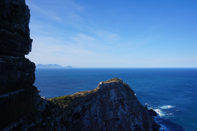 cliff, horizon over water, tranquil scene, nature, blue, outdoors, water, cape of good hope, south africa, scenics - nature, sea, no people, day, cape town