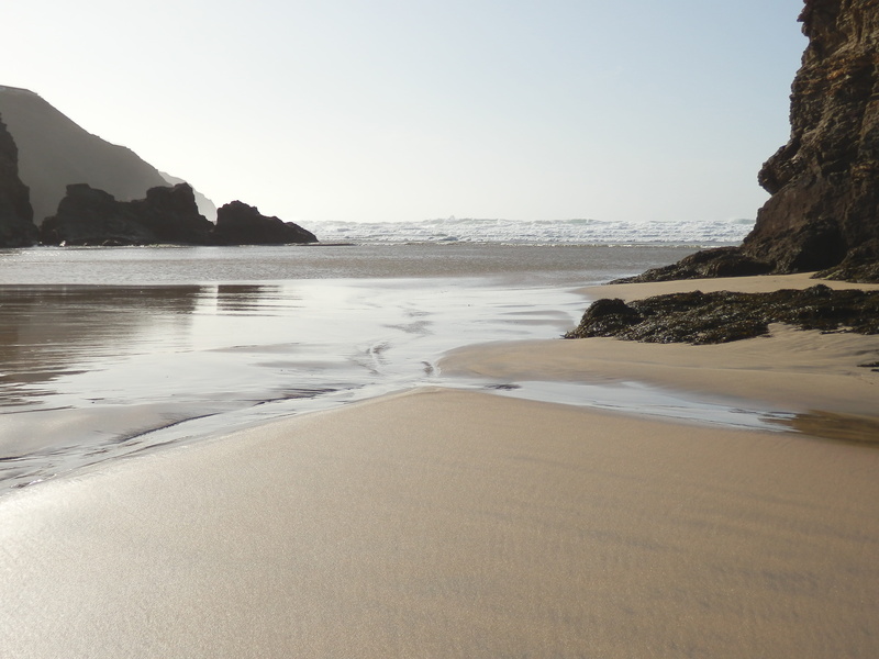 no People, headland, wave, land, reflection, scenics, rock, sea, outdoors, landscape, coast, solid, mountain, sand, Lonely, day, clear sky, tranquil scene