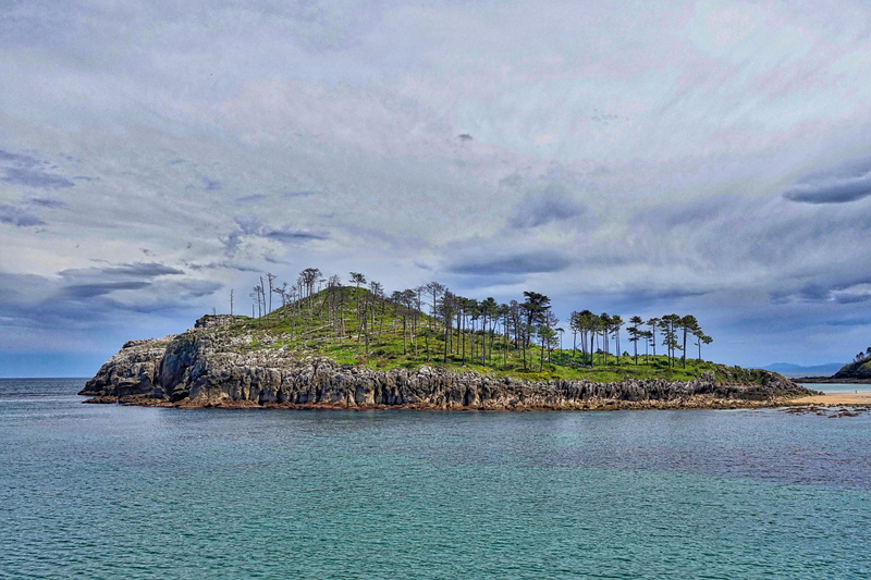 headland, point, tranquil scene, landscape, 5K, no people, rock, scenics - nature, coastal, bay, lekeitio, nature, mountain, cloud - sky, sky, land, rock - object