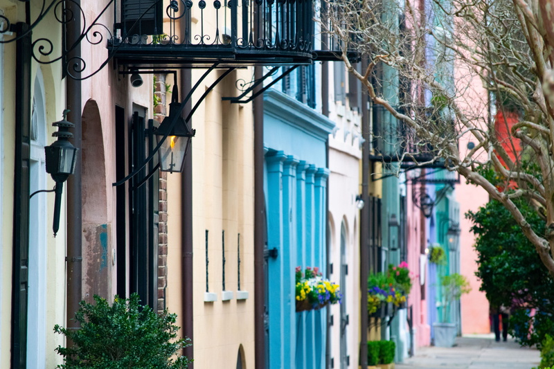 immigration, charleston, famous, landmark, city, built structure, buildings, travel, entrance, day, no people, building exterior, colorful, window, lighting equipment