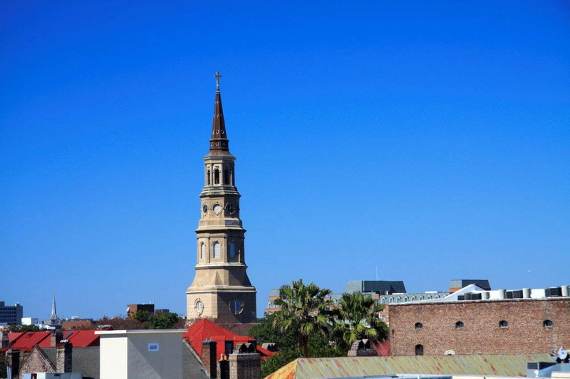 city, europe, Rooftops, architecture, outdoors, nature, place of worship, charleston, sky, travel destinations, urban Scene, religion, clear sky, church