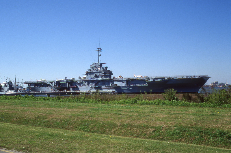carrier, plant, architecture, day, yorktown, grass, united states, south carolina, built structure, nautical vessel, military, transportation, nature, outdoors
