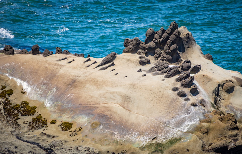 no people, solid, wave, sea, land, shore acres state park, sunlight, scenics - nature, tranquility, nature, united states, rock - object, tranquil scene