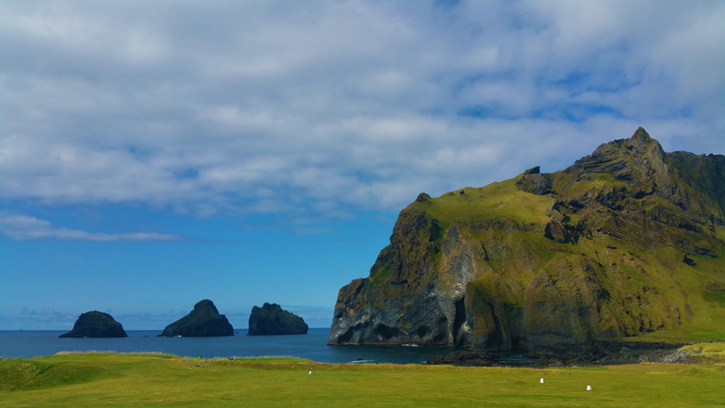 ocean, travel, iceland, coastline, land, tranquility, landscape, rock, sea, icelandic, cloud - sky, dyrholaey, stack rock, volcanic, rock - object, cliff