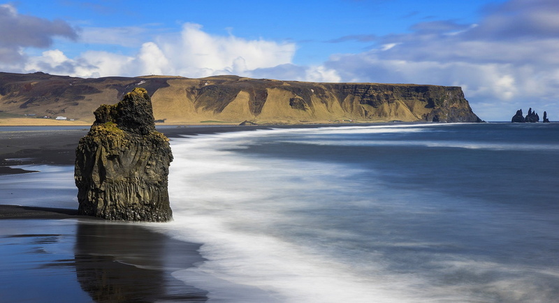 sea, Cape Dyrholaey, Iceland, coast, 1080P