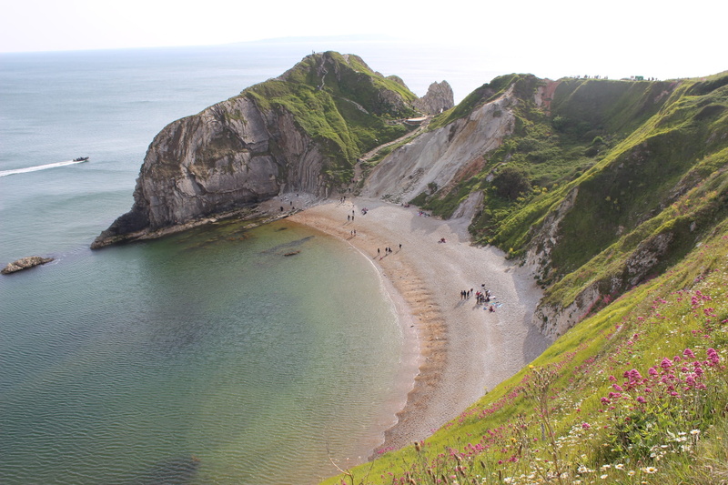 wareham, land, water, island, incidental people, wildflower, coastline, beauty in nature, slope, beach, coast, mountain, high angle view, skyline, tranquility