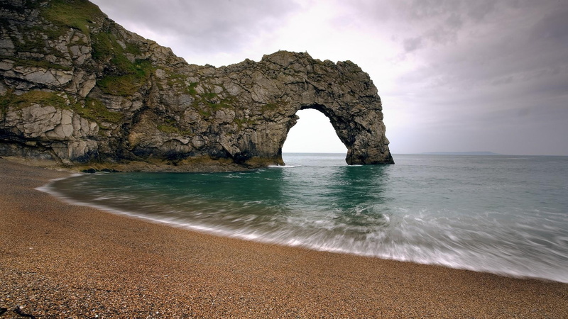 1080P, formation, no people, scenics - nature, cliff, beach, eroded, sky, europe, horizon over water, rock formation, water, beauty in nature, nature