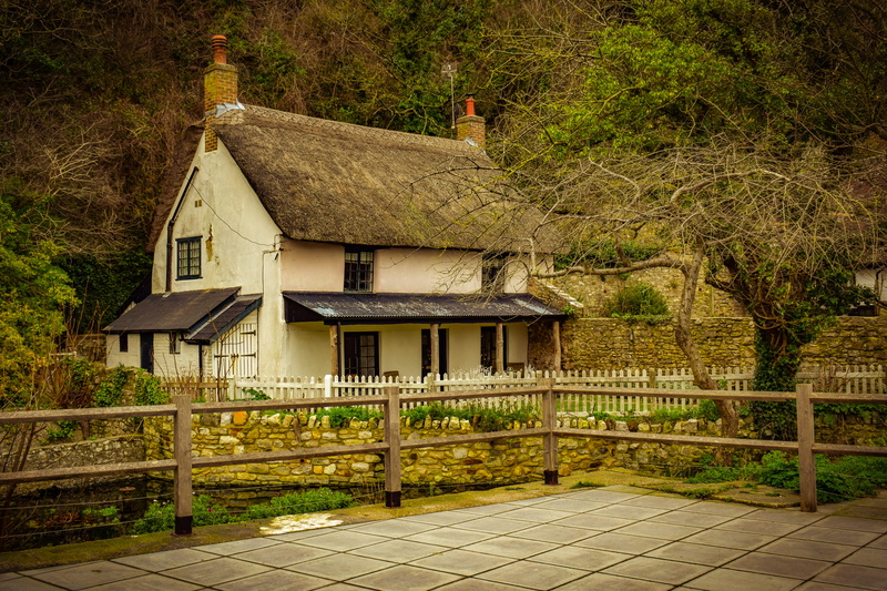 day, vintage, rustic, rural, boundary, nature, country, uk, tree, direction, 5K, england, lulworth cove, cottage, house, the way forward, architecture
