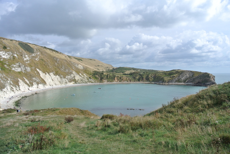 day, lake, coast, 4K, coastal, grass, nature, beauty in nature, cove, outdoors, land, environment, tranquil scene, jurassic, mountain, dorset, cloud - sky