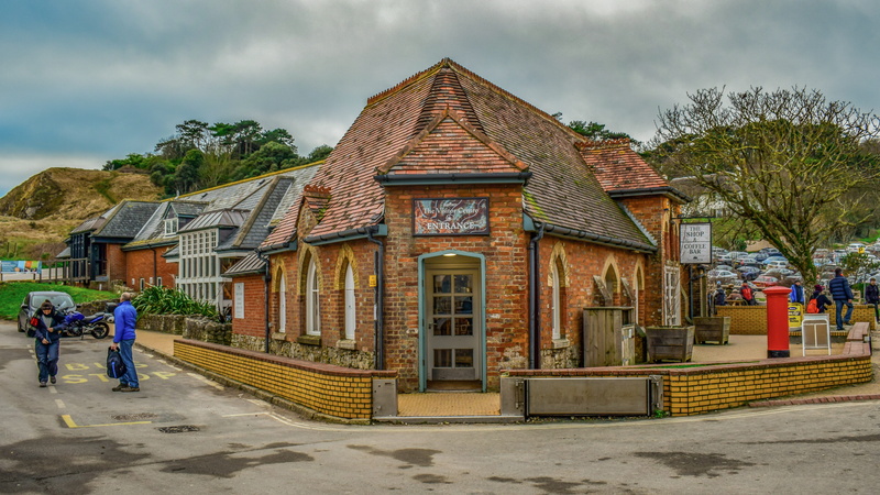 day, village, building, full length, city, lulworth cove, cloud - sky, architecture, uk, real people, sky, nature, 5K, people, lifestyles, england, outdoors