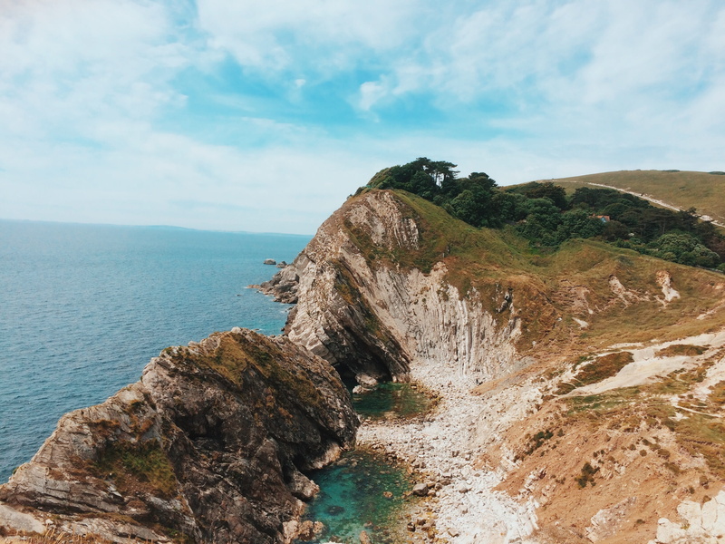 united kingdom, landscape, idyllic, day, non-urban scene, horizon over water, ocean, mountain, England, Uk, land, cloud - sky, beauty in nature, horizon