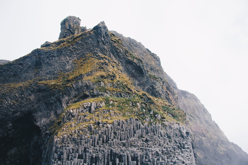 physical geography, rocky, nature, gray, beauty in nature, cliff, low angle view, rock formation, peak, top, iceland, solid, formation, day, rock - object