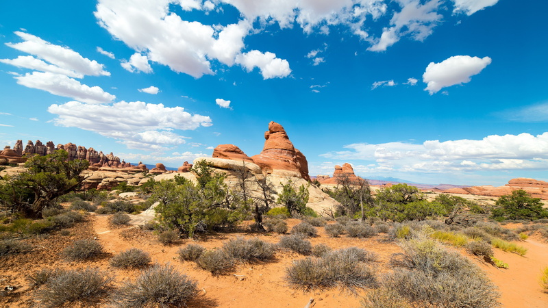 3840x2160, nature, cloud, sky, 4K, 4K, tree, desert, cliff
