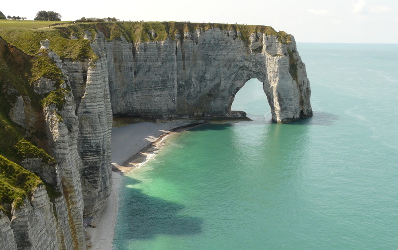 creuse, 2K, cliff, cliffs, erosion, beach, arch, tranquil scene, stone arch, france, nature, solid, sea, horizon over water, beauty in nature, scenics - nature