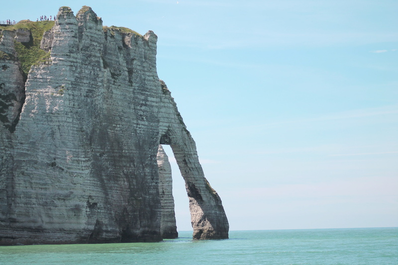 horizon over water, horizon, 4K, solid, sky, sea, etretat, scenics - nature, nature, day, beauty in nature, eroded, handle, blue, landscape, waterfront