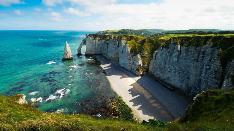 Landscapes, etretat, art, beach, 1080P, hd, nature, x, beaches, france