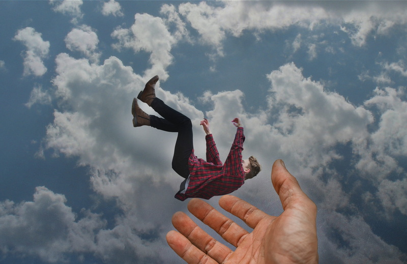 cloud - sky, finger, fantasy, support, together, real people, men, god, one person, success, human arm, nature, sky, arms raised, 2K, aggression, low angle view