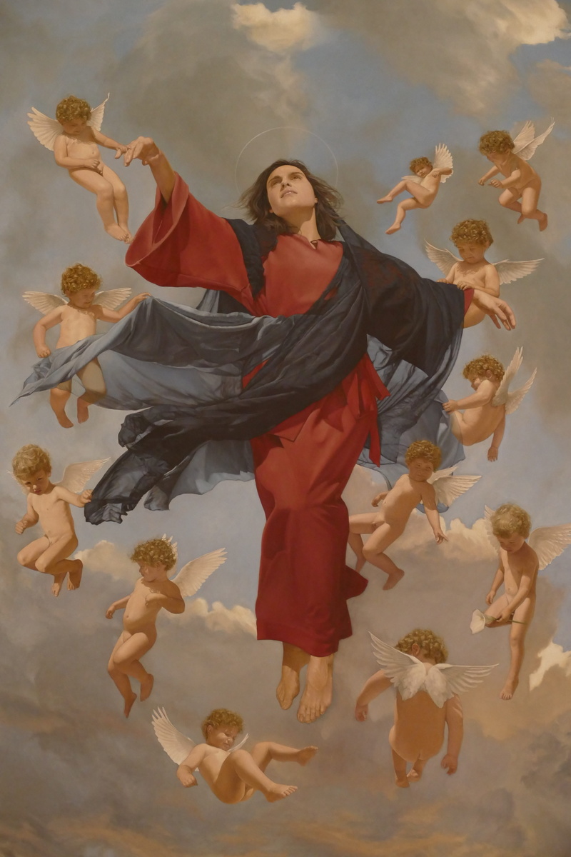 spain, sea, water, religion, christianity, church, painting, angel, maria, guadalest, casual clothing, mid-air, people, day, 5K, lifestyles, motion, indoors