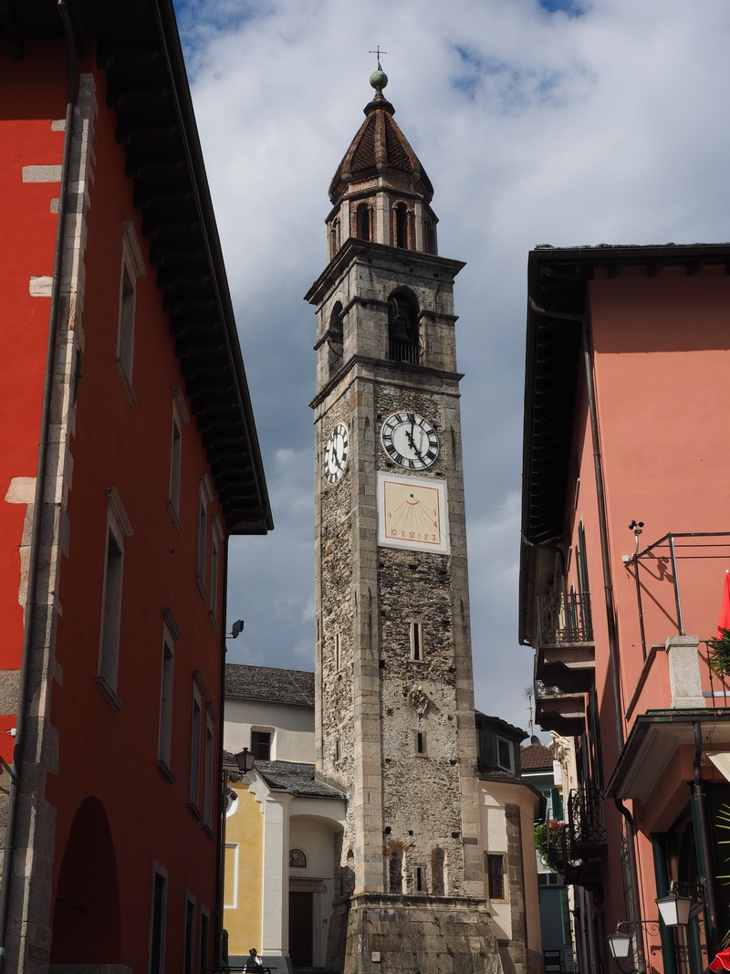 sky, history, city, santi pietro e paolo, building, place of worship, church, spire, ascona, the past, 4K, built structure, outdoors, cloud - sky, architecture